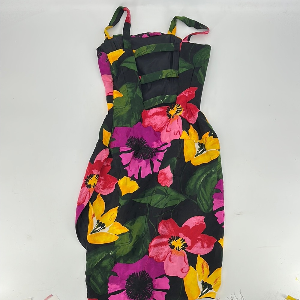 Raoul Arango vintage silk size 8 Floral Print Women's Dress